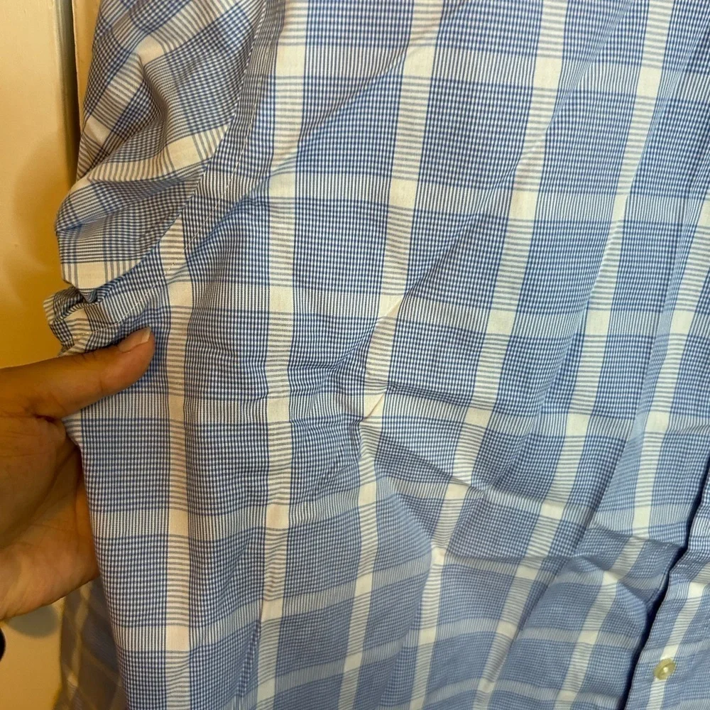 Banana Republic Non-Iron Classic Fit Window Pane Dress Shirt